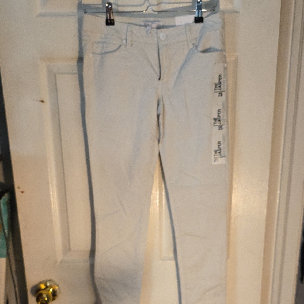 BCBG Paris Women's Skinny Jeans in Light Cream